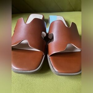 Target flats in tan wide feet new with tag- A NEW DAY SANDALS